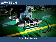 Machine de soudage hydraulique de tubes en PEHD