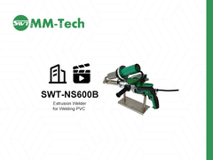 SWT-NS600B machine de soudage par extrusion en action! facile à manipuler soudage géomembrane épais