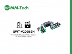 Machine de soudage à fusion hydraulique de 200 mm pour démonstration de fonctionnement du système d'eau HDPE