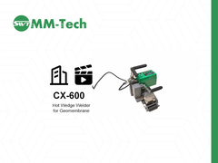 Soudeuse à coin chaud pour géomembrane CX600 220V 1,4 Kw