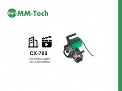 cx700 modèle de machine à souder les géomembranes, machine à souder 2700W, vidéo de construction