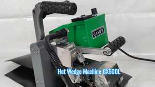 Utilisation de la machine à coin chaud pour le soudage des géomembranes Lanfill.