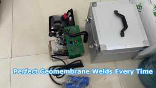 SWT-NSGM1 avec cale chauffante en acier inoxydable pour souder la géomembrane en PVC