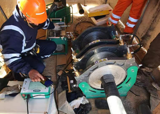 machine de fusion de bout de HDPE de tuyau de 200mm avec l'enregistreur de données