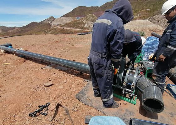 machine de fusion de bout de HDPE de tuyau de 200mm avec l'enregistreur de données