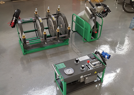 Machine hydraulique de fusion de bout de tuyau de HDPE de Pvdf soudure de 90mm - de 315mm