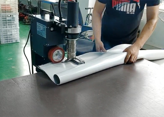 SWT-PAU Type de table Machine de soudage à air chaud Soudure de poche de poteau avec corde