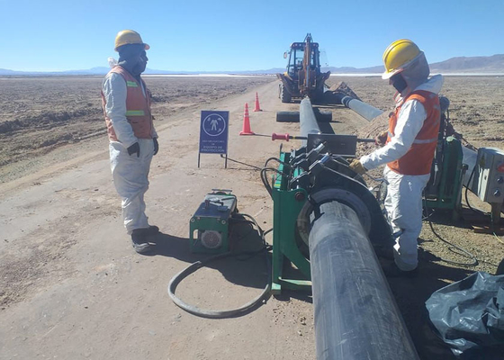 ISO 12176 CE Soudureuse de fusion de tuyaux HDPE pour pompe à chaleur géothermique