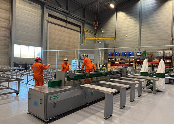Machine de soudage par fusion à feuille de 6M pour la fabrication de réservoirs en PEHD destinés à l'élevage de saumon sous-marin en Norvège