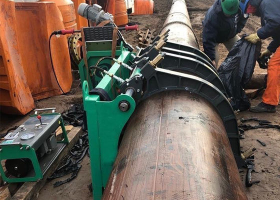 Machine hydraulique de soudure par fusion de bout de chantier de construction pour le tuyau de HDPE
