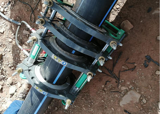 200-450mm machine hydraulique de soudure par fusion de bout de tuyau de HDPE de 7 brides