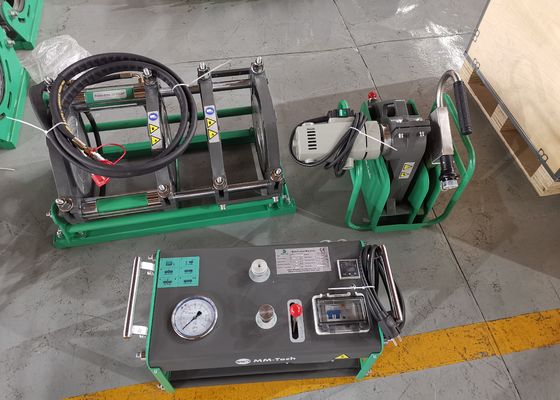 Machine manuelle de soudure par fusion de bout de poly tuyau de HDPE