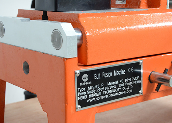 machine de soudure par fusion de bout de manuel de 20-110mm pour le tuyau de HDPE
