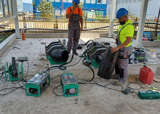 Machine hydraulique de soudure par fusion de bout de HDPE pour 280mm