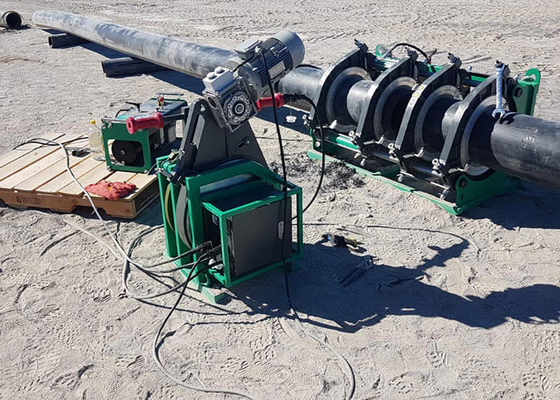 la machine hydraulique de soudure par fusion de bout de HDPE de 450mm sifflent joindre le ce
