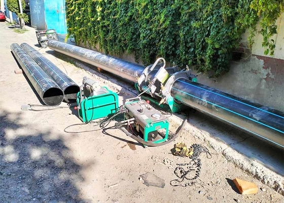 Soudeurs à fusion à fente à moulin à engrenage à ver efficace pour l'approvisionnement en eau en PEHD